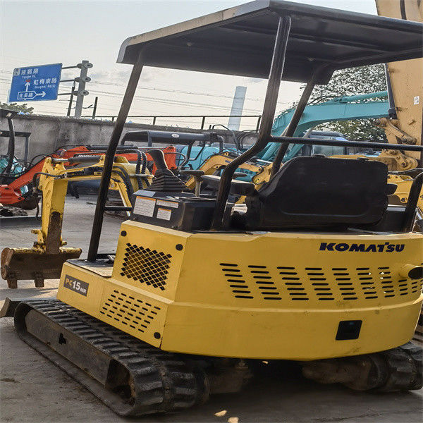 Listo para el trabajo y experimentado Japón usado komatsu PC 15 MR en buenas condiciones