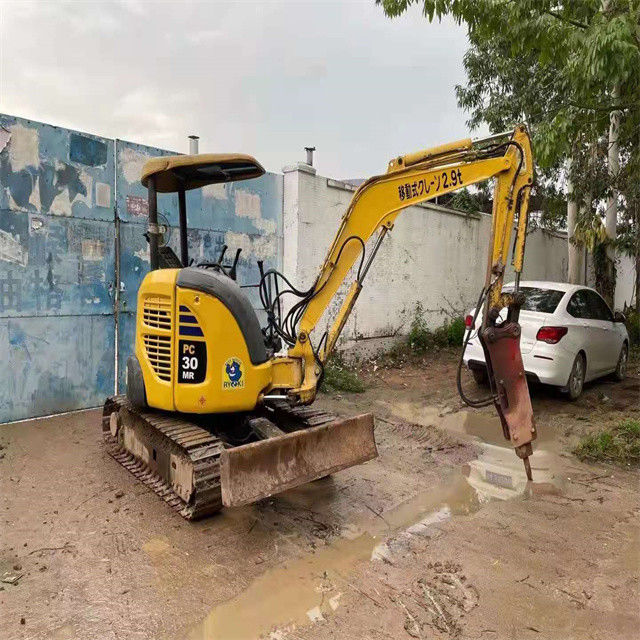 3 toneladas de Japón de alta calidad Komatsu PC 30 MR excavadora de rastreador con horas de trabajo más cortas