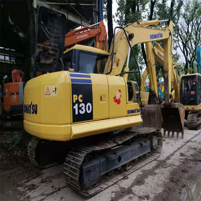 13 toneladas de uso Japón importado Komatsu pc 130 excavadora de rastreo de Japón en excelente estado listo para la venta