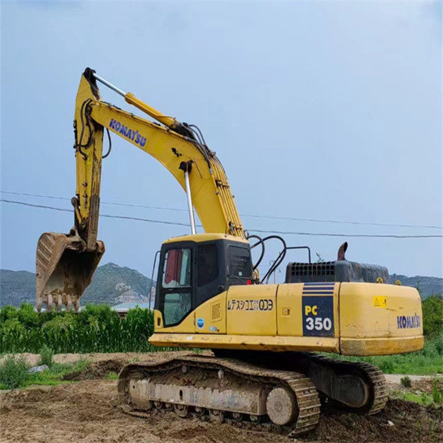 35 toneladas casi nuevo Japón importado máquina excavadora de rastreador usado renovación Komatsu pc 350-7