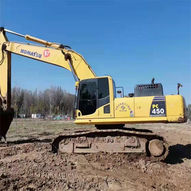 45 toneladas casi nuevo Japón importado máquina excavadora de rastreador usado renovación Komatsu pc 450-7