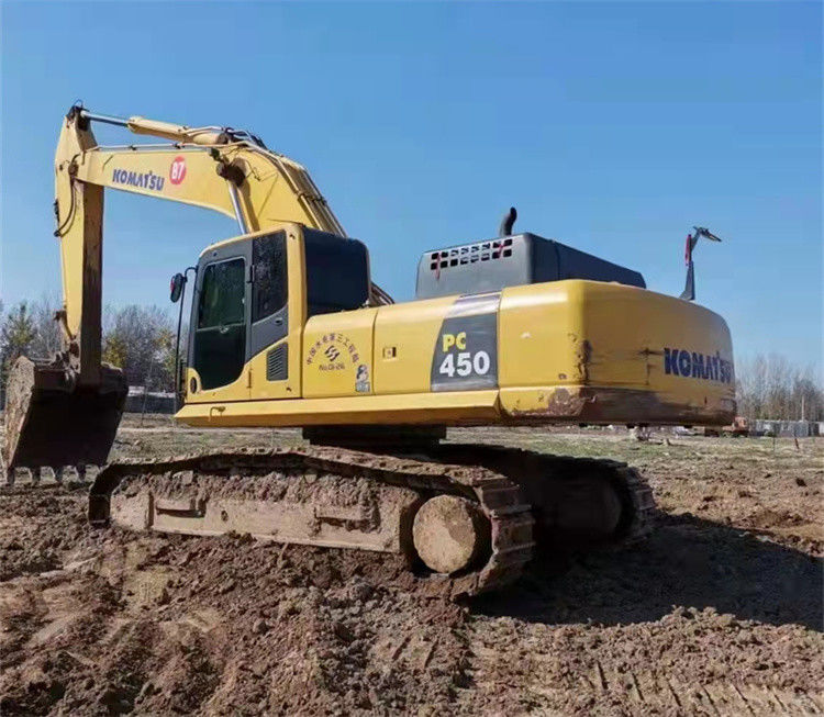 45 toneladas casi nuevo Japón importado máquina excavadora de rastreador usado renovación Komatsu pc 450-7