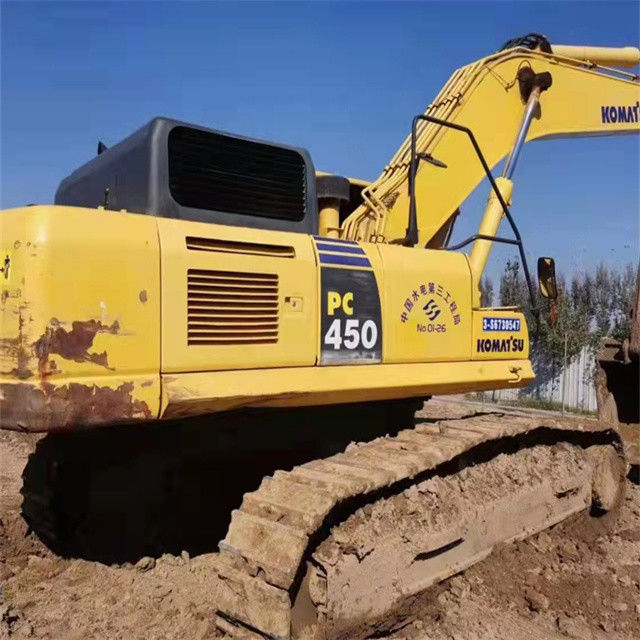 45 toneladas casi nuevo Japón importado máquina excavadora de rastreador usado renovación Komatsu pc 450-7