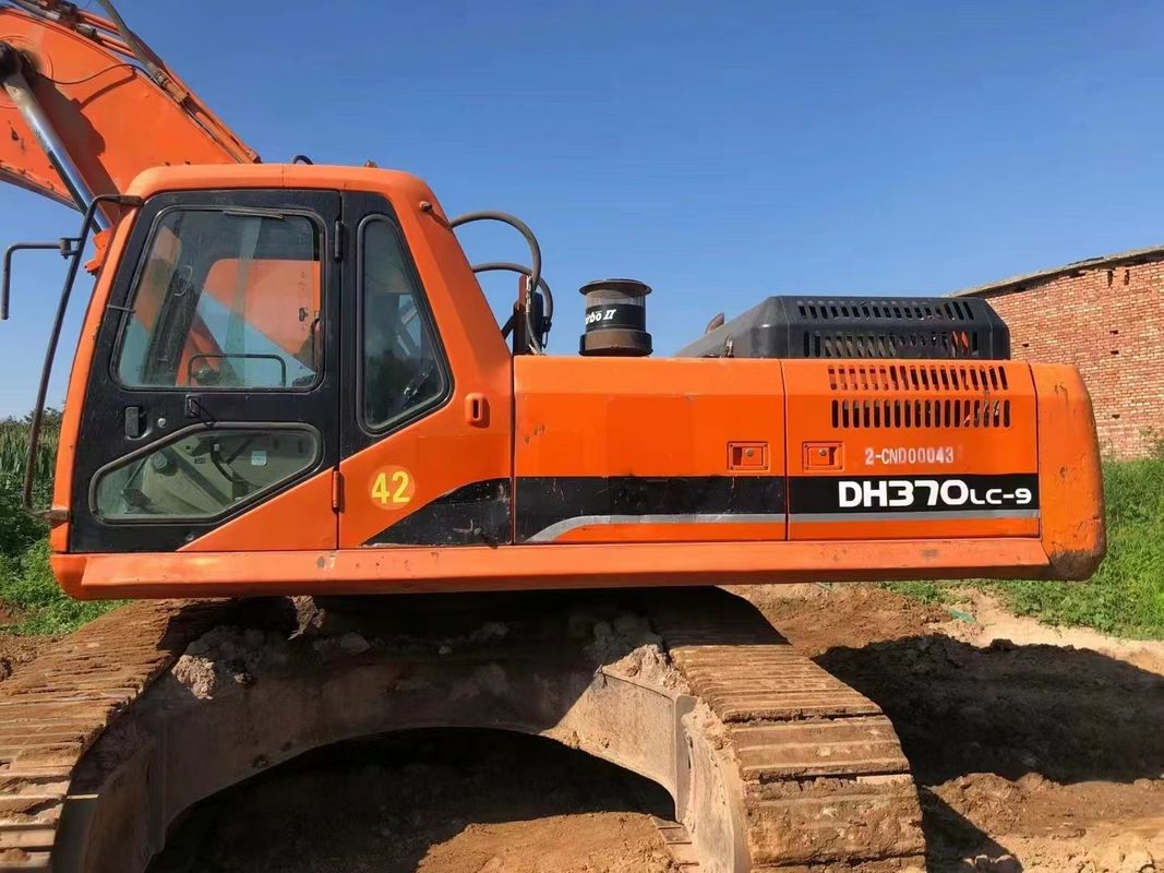 37 toneladas de excavadora usada lista para el trabajo y experimentada usada de Corea importada DOOSAN DH370LC-9 en buenas condiciones