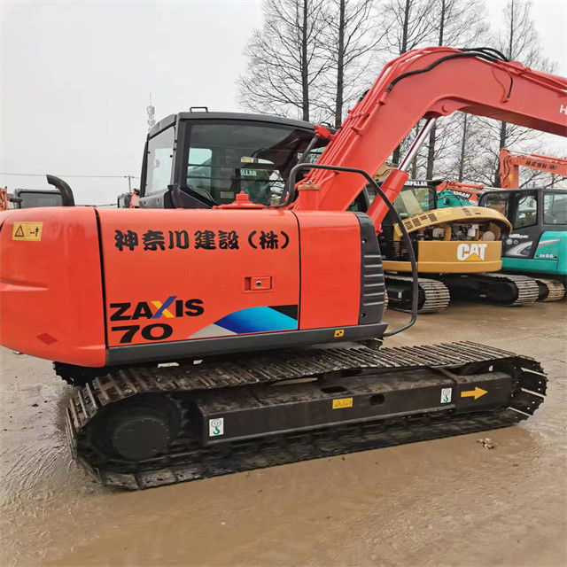 6.3 toneladas Mini Excavadora usada lista para el trabajo y experimentada Usada Japón importada Hitachi ZX 70 en buen estado