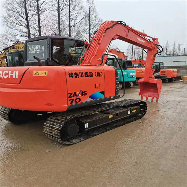 6.3 toneladas Mini Excavadora usada lista para el trabajo y experimentada Usada Japón importada Hitachi ZX 70 en buen estado