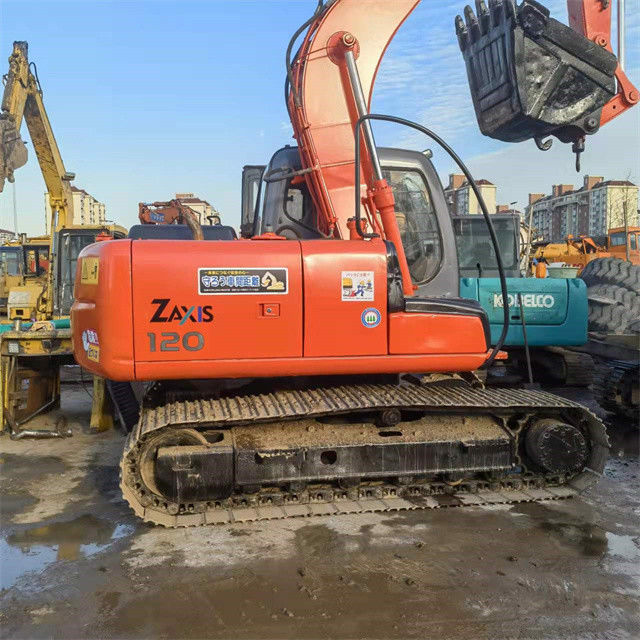 12.5 toneladas mini listo para el trabajo y experimentado usado Japón importado Hitachi ZX 120 en buenas condiciones
