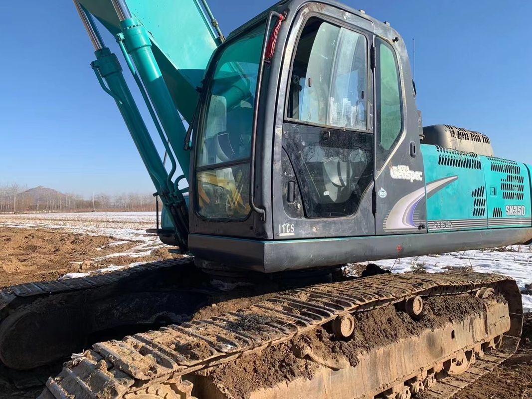 11.35m Máximo alcance Kobelco 350 Lc 8 9 10 máquina excavadora peso usado 37.6t