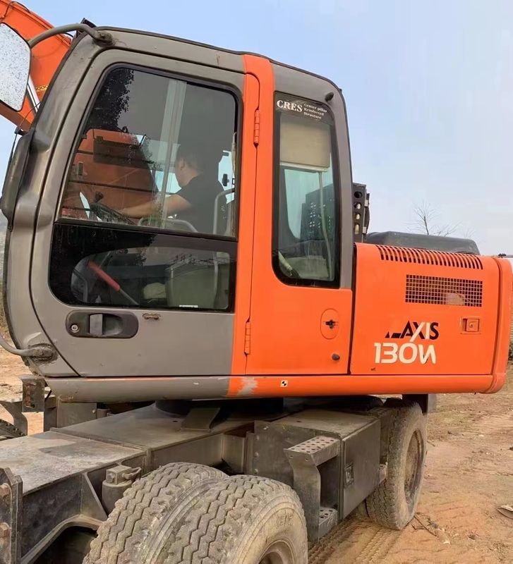 14 toneladas Japón importado 90% nuevo Hitachi ZX 130W Excavadora de ruedas usadas con alta calidad y mejor rendimiento para la venta