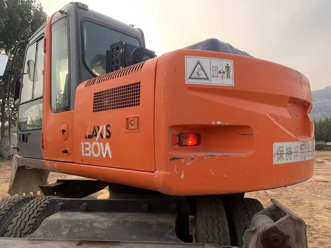 14 toneladas Japón importado 90% nuevo Hitachi ZX 130W Excavadora de ruedas usadas con alta calidad y mejor rendimiento para la venta