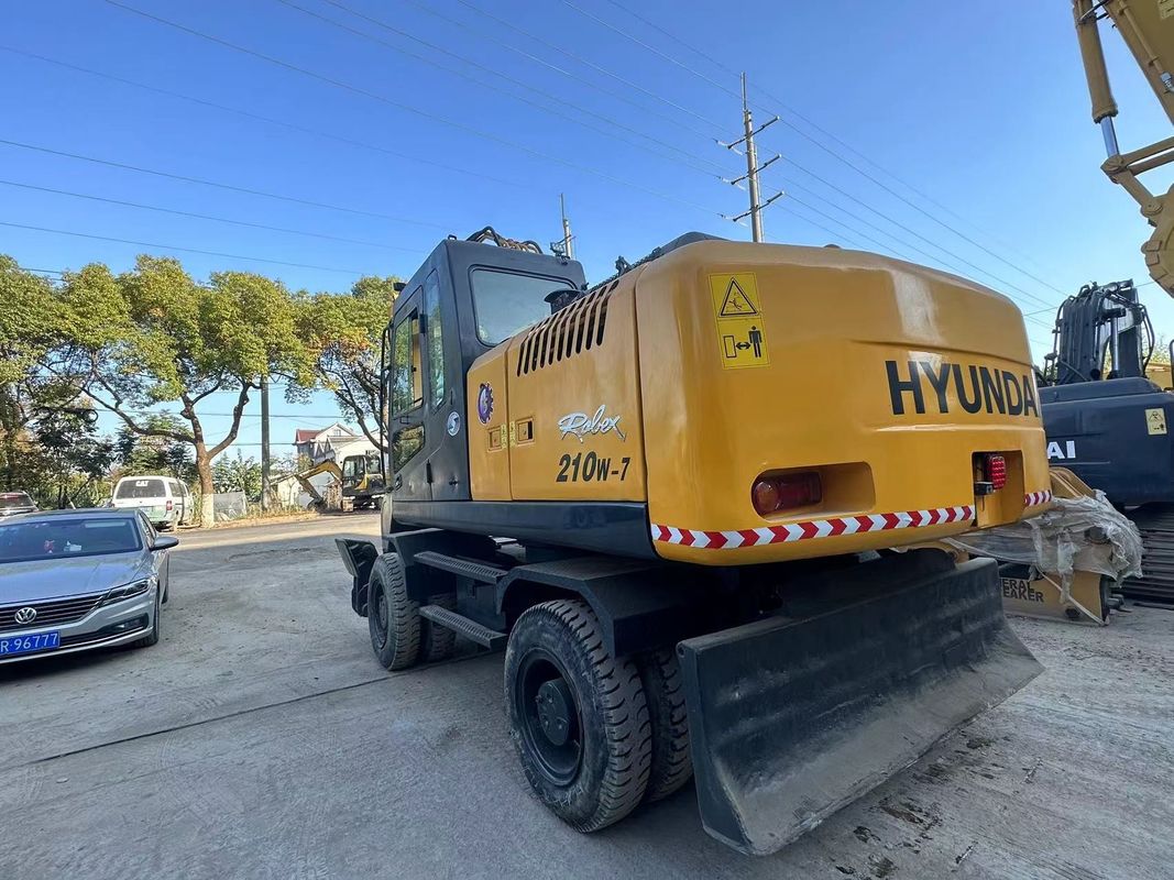 21.2 toneladas Hyundai 210W-7 Excavadora de ruedas usadas Capacidad del cubo 1.34m3