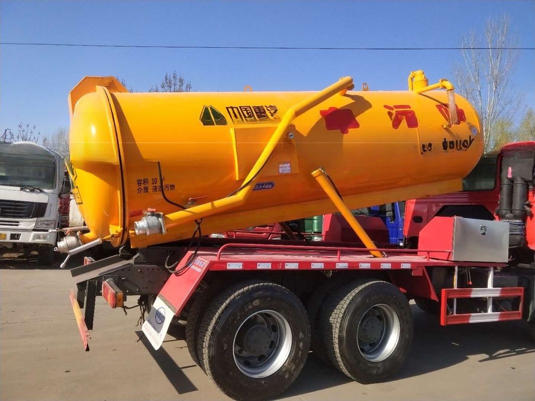 Euro 3 336hp Usado Howo 6*4 camión de vacío 10 cbm camión de aspiración de aguas residuales en buenas condiciones