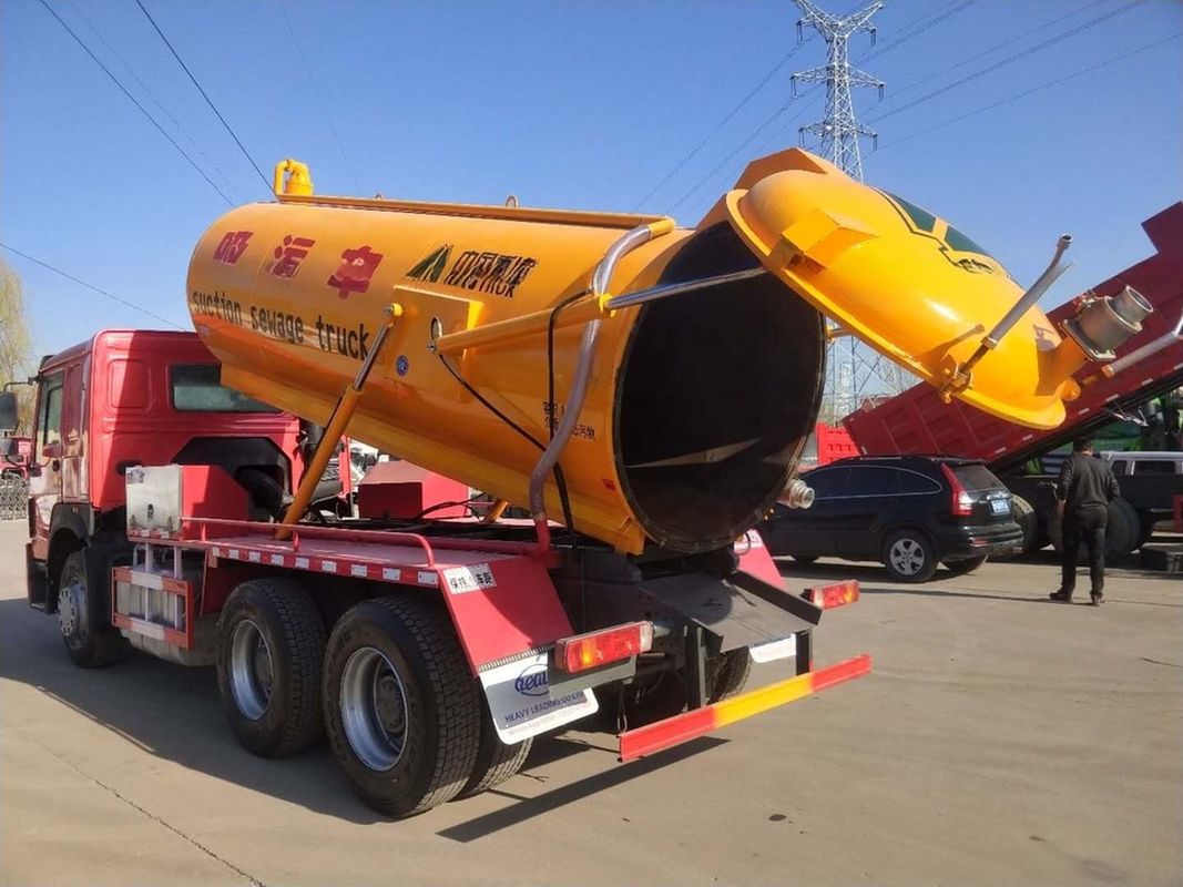 Euro 3 336hp Usado Howo 6*4 camión de vacío 10 cbm camión de aspiración de aguas residuales en buenas condiciones