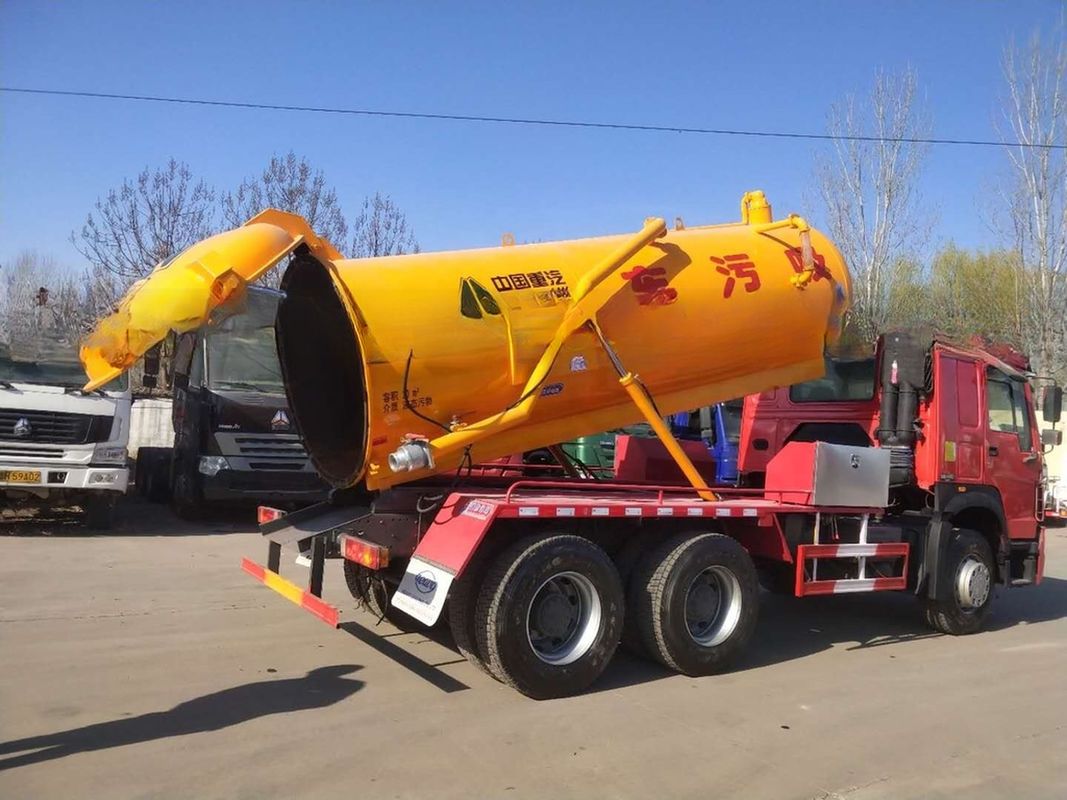 Euro 3 336hp Usado Howo 6*4 camión de vacío 10 cbm camión de aspiración de aguas residuales en buenas condiciones