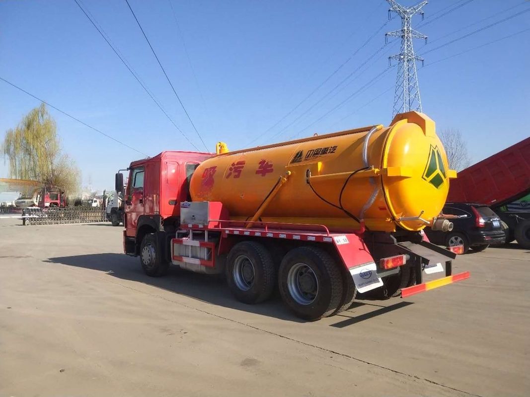 Euro 3 336hp Usado Howo 6*4 camión de vacío 10 cbm camión de aspiración de aguas residuales en buenas condiciones