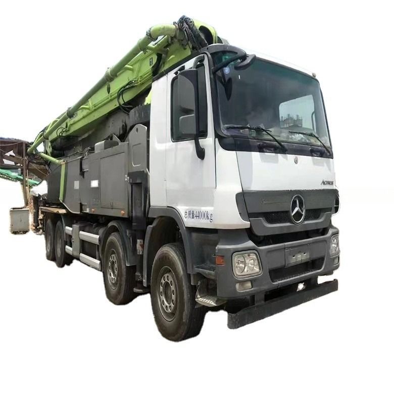 Usado Zoomlion camión de bombeo de hormigón 37m 42m 48m 52m garantía y rendimiento óptimo