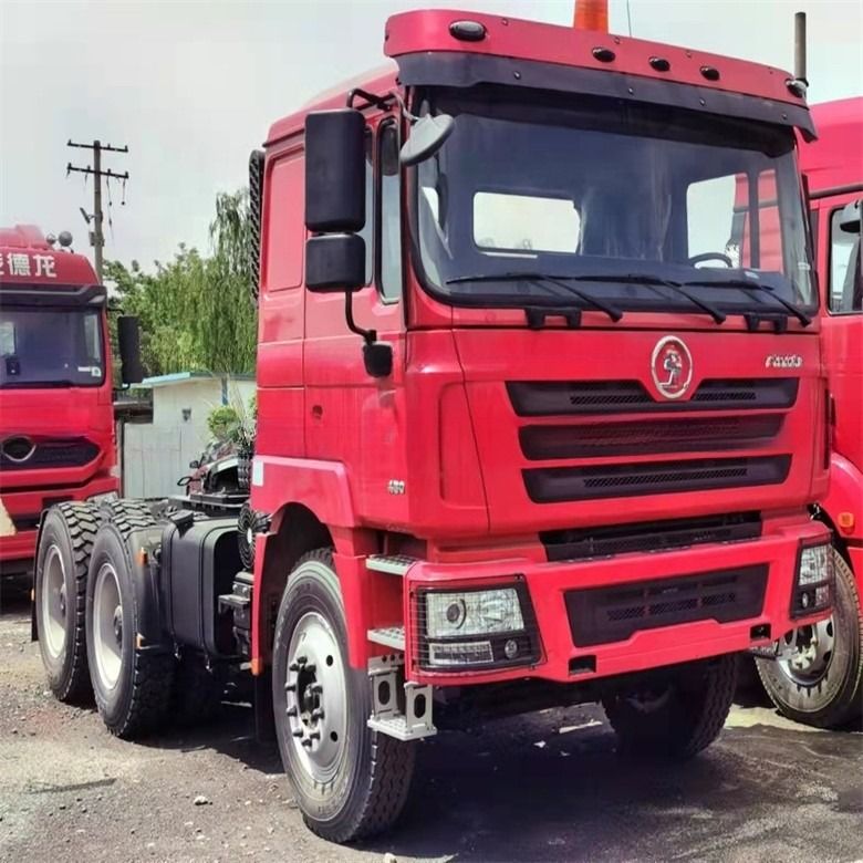 Tractor de camión usado Shacman 6*4 con sistema electrónico de control de estabilidad y pantalla táctil