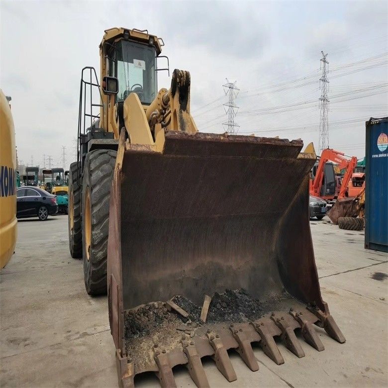 Construcción 12 toneladas usado Komatsu WA600-3 Cargador de ruedas 600 modelo Cargador de cabeza frontal pesado WA600-6