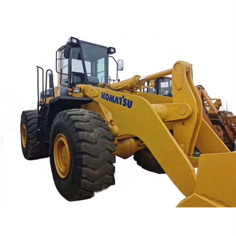 Cargador Komatsu WA470-3 de alta potencia con carga nominal de 7 toneladas y desplazamiento de 11 litros de Japón