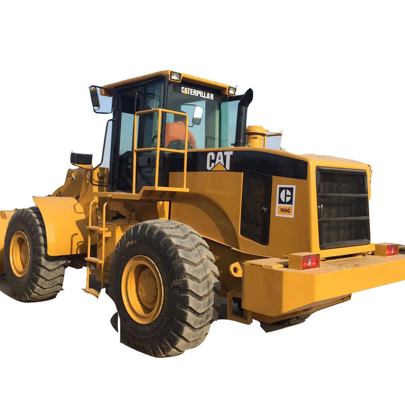 Cargador de ruedas Cat 966G usado asequible con un motor de balde y oruga de 5,5 m3