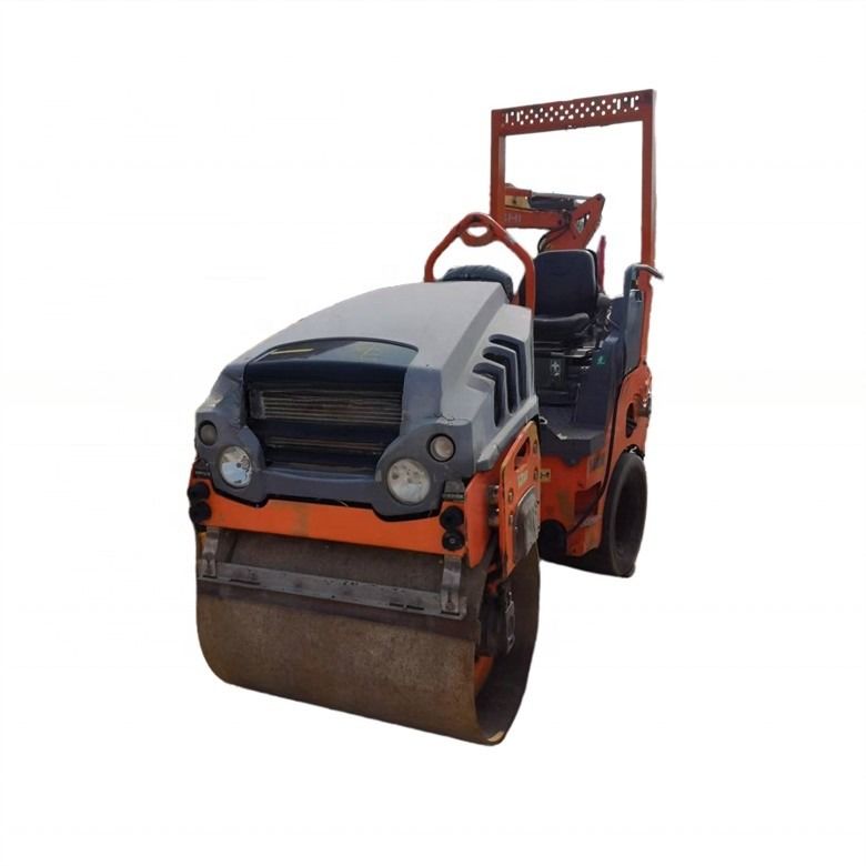 2Compactor de rodillos Hamm usados de 5 toneladas HD35VT en color original con fuerza de excitación de 28KN