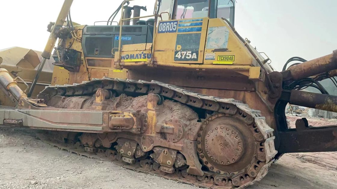 47 Tonaje Bulldozer usado Komatsu 475 Tipo móvil de rastreador Bulldozer máquina para el sitio de construcción