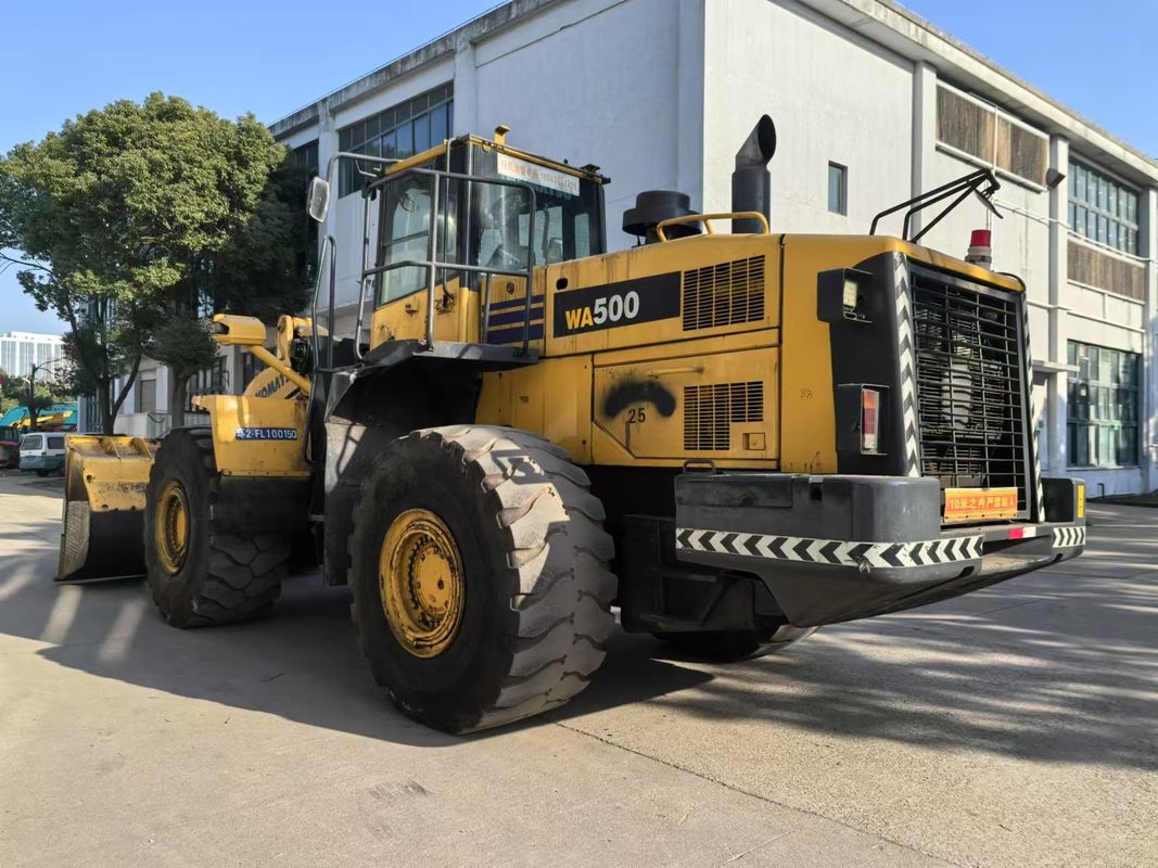 Cargador de ruedas usado Komatsu WA500-6 Cargador frontal de trabajo pesado exportado de China