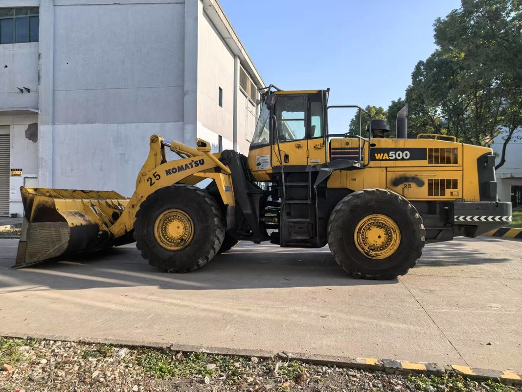 Cargador de ruedas usado Komatsu WA500-6 Cargador frontal de trabajo pesado exportado de China