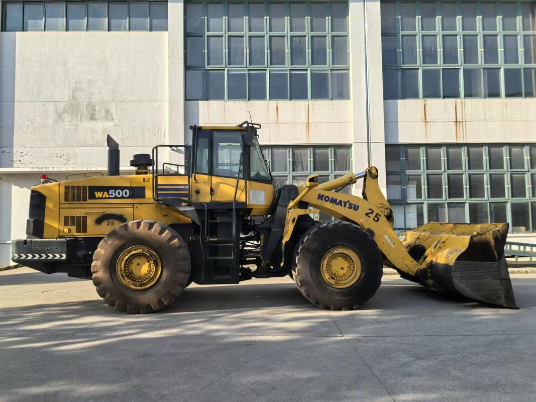 Cargador de ruedas usado Komatsu WA500-6 Cargador frontal de trabajo pesado exportado de China