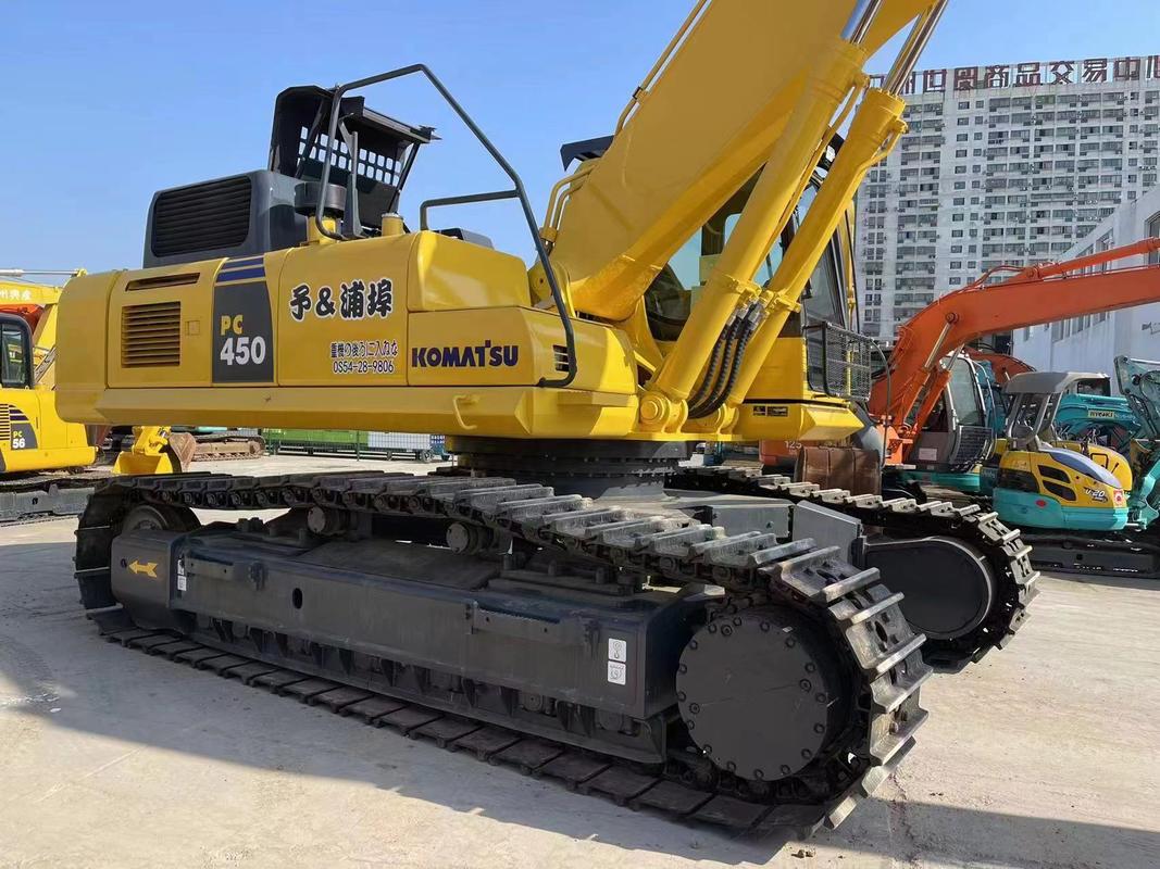 Excavadora Komatsu PC450-8 usada, excavadora de orugas de 45 toneladas, ancho de transporte 3,5 m