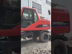 Listo para el trabajo y experimentado usado Corea Excavadora usada DH150W-7 en buenas condiciones