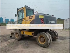 Excavadora de ruedas Volvo EW145B usada en venta Excavadora de ruedas de segunda mano confiable de China